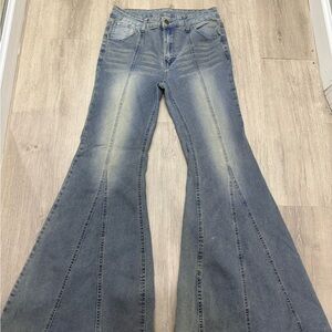 Flared Blue Jeans